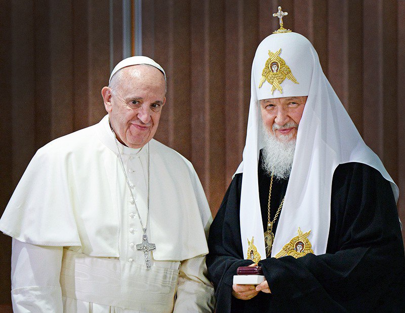 Ευχές του Πατριάρχη Μόσχας στον Πάπα Φραγκίσκο για την 10η επέτειο από την εκλογή του