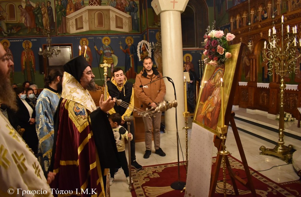Η Β΄ Στάση των Χαιρετισμών της Θεοτόκου στον Ιερό Ναό Αγίων Κωνσταντίνου και Ελένης Καστοριάς