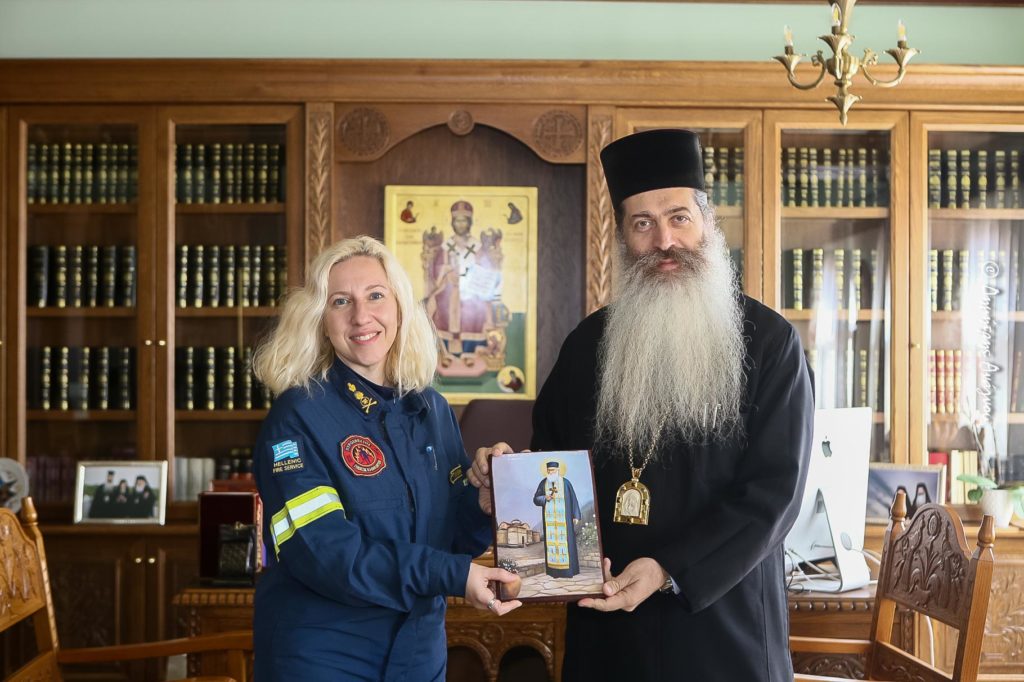 Η νέα Διοικητής της Π.Υ ΒΙ.ΠΕ. Λαμίας στον Μητροπολίτη Φθιώτιδος