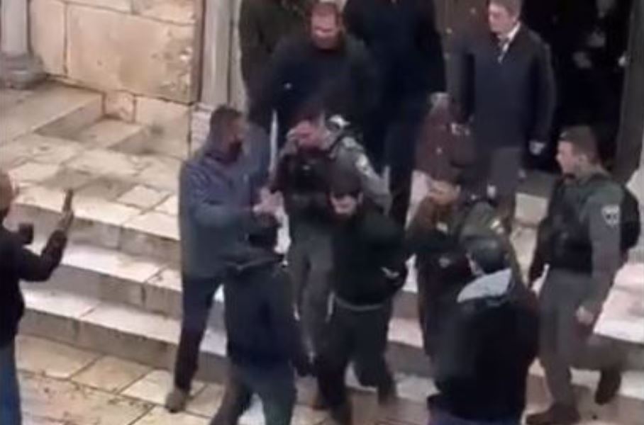 Shocking incident at Church of Gethsemane by two radical settlers