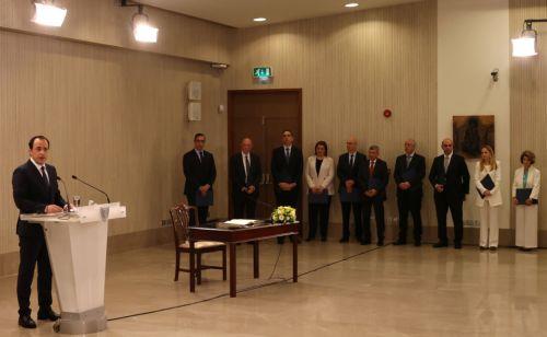 Κύπρος: Πραγματοποιήθηκε η τελετή διαβεβαίωσης των μελών του νέου κυβερνητικού σχήματος