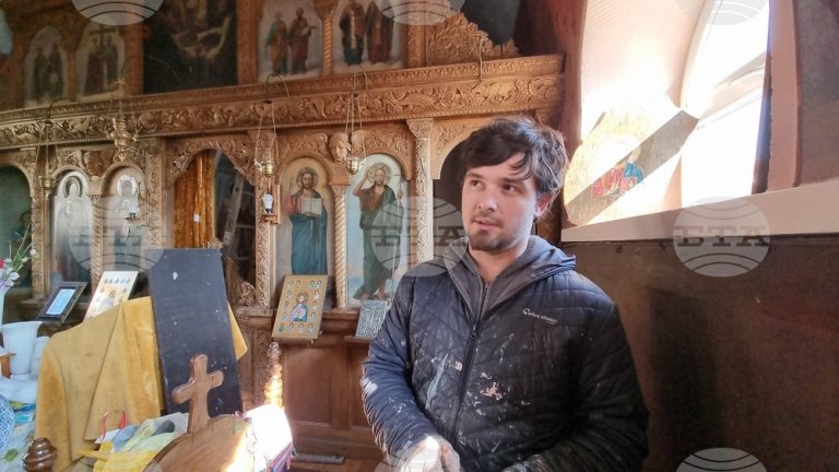 В параклиса „Свети Мина“ в Сливен бяха реставрирани стенописи на иконописеца и резбар Атанас Кавръков