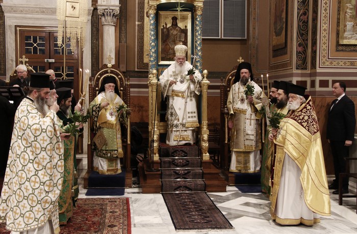 Κυριακή των Βαΐων στον Ιερό Μητροπολιτικό Ναό Αθηνών