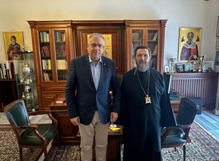 Συνάντηση του Μητροπολίτη Γλυφάδας με τον Υπουργό Προστασίας του Πολίτη Τάκη Θεοδωρικάκο