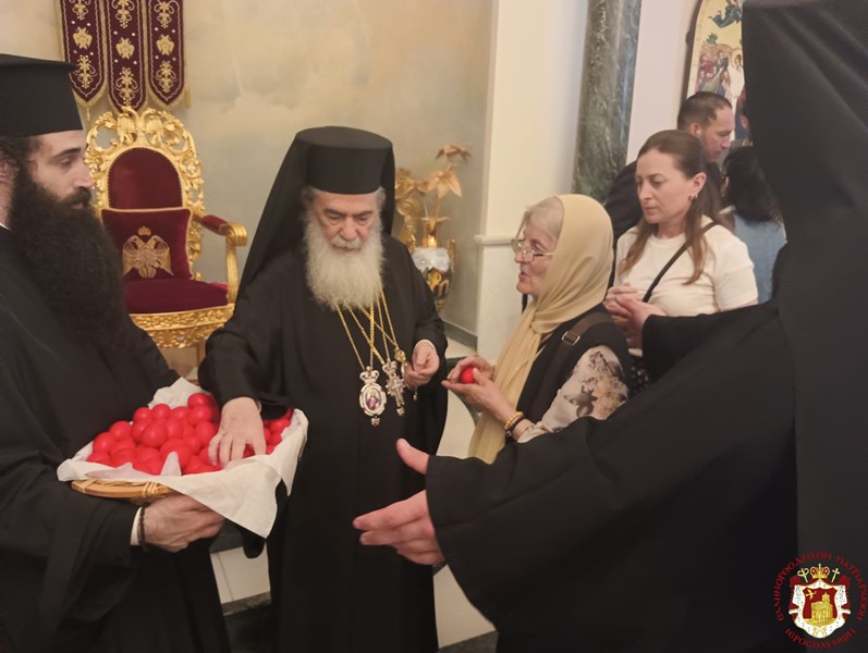 Η Δευτέρα του Πάσχα στο Πατριαρχείο Ιεροσολύμων με τη συμμετοχή πλήθους πιστών