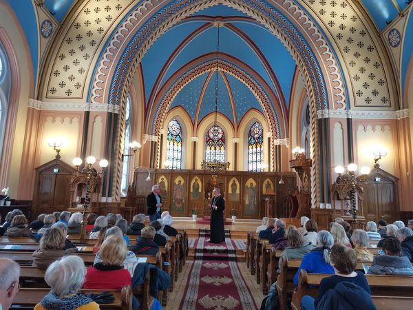 Swedish Educators Visit the Metropolis Cathedral in Stockholm