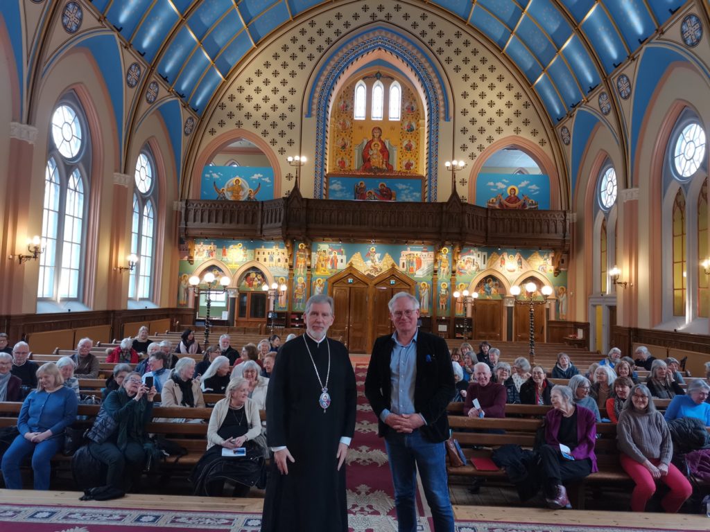 Επίσκεψη Σουηδών Καθηγητών στον Ιερό Καθεδρικό Ναό Αγίου Γεωργίου Στοκχόλμης