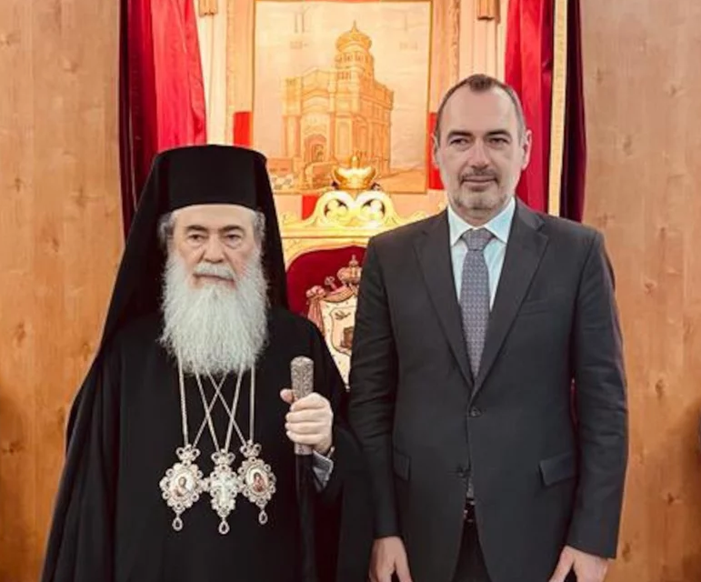 Επικοινωνία Ανδρέα Κατσανιώτη με τον Πατριάρχη Ιεροσολύμων