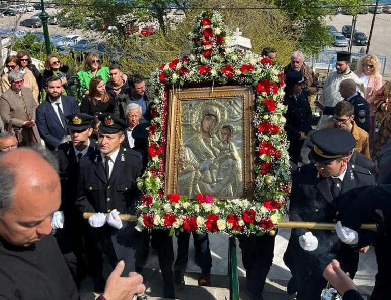 Αίγιο: Η Παναγία Τρυπητή επέστρεψε «σπίτι» Της