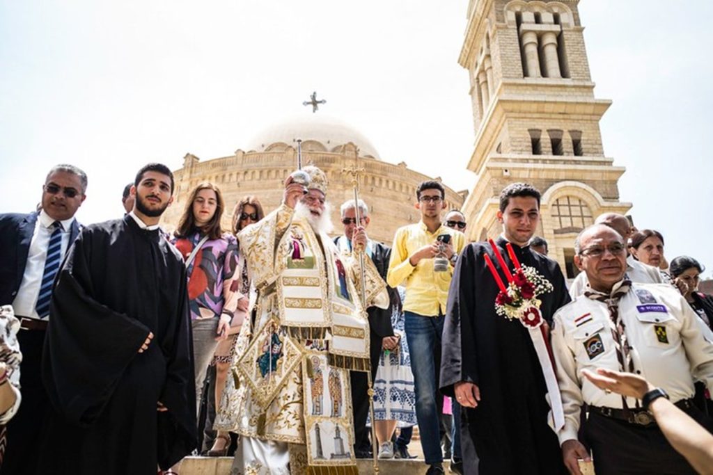 Προσευχή του Πατριάρχη Θεόδωρου για τους Έλληνες στο Σουδάν από την Ι.Μ Αγίου Γεωργίου στο Κάιρο (ΦΩΤΟ)