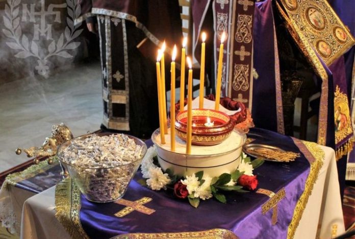 Η τέλεση του Ευχελαίου από τον Μητροπολίτη Κορίνθου Διονύσιο