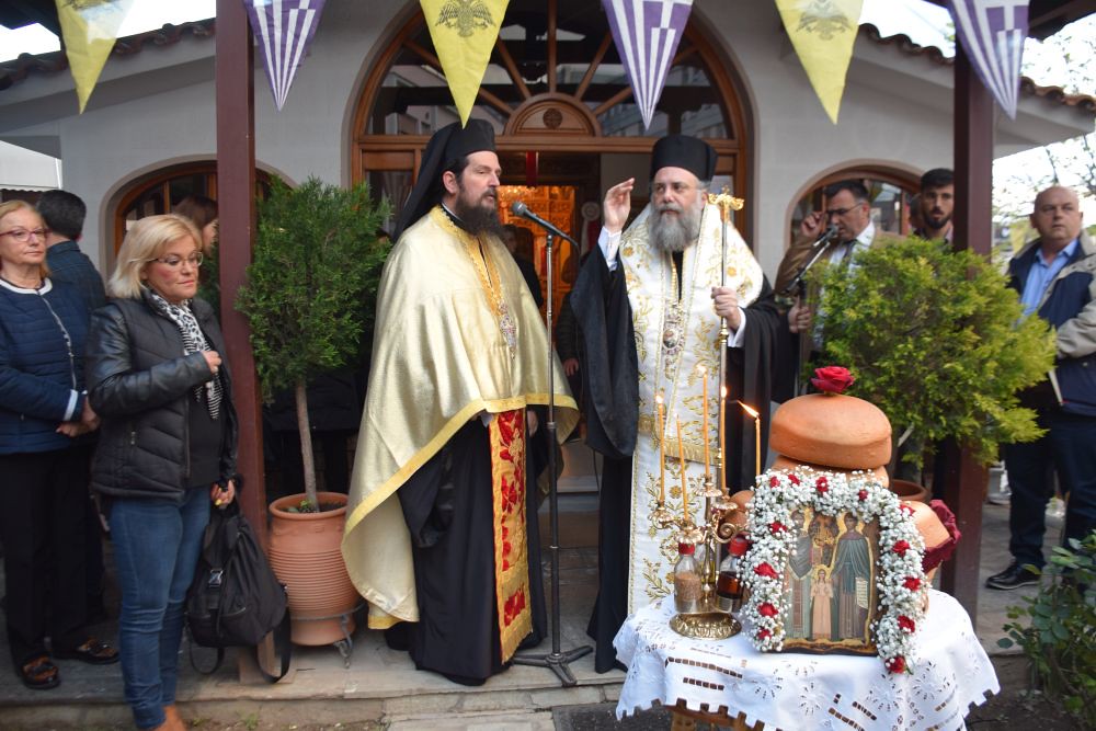 Ο Μητροπολίτης Τρίκκης στον πανηγυρίζοντα Ι.Ν. Αγίων Ραφαήλ, Νικολάου και Ειρήνης Νοσοκομείου Τρικάλων