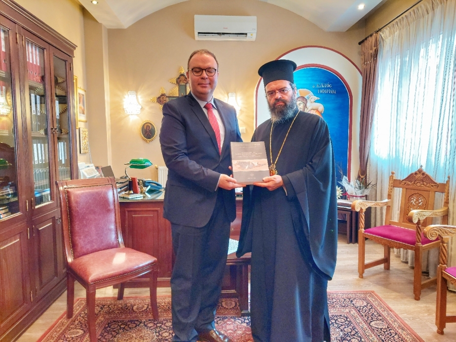 Ο Γενικός Πρόξενος της Τουρκίας στην Κομοτηνή στον Μητροπολίτη Μαρωνείας