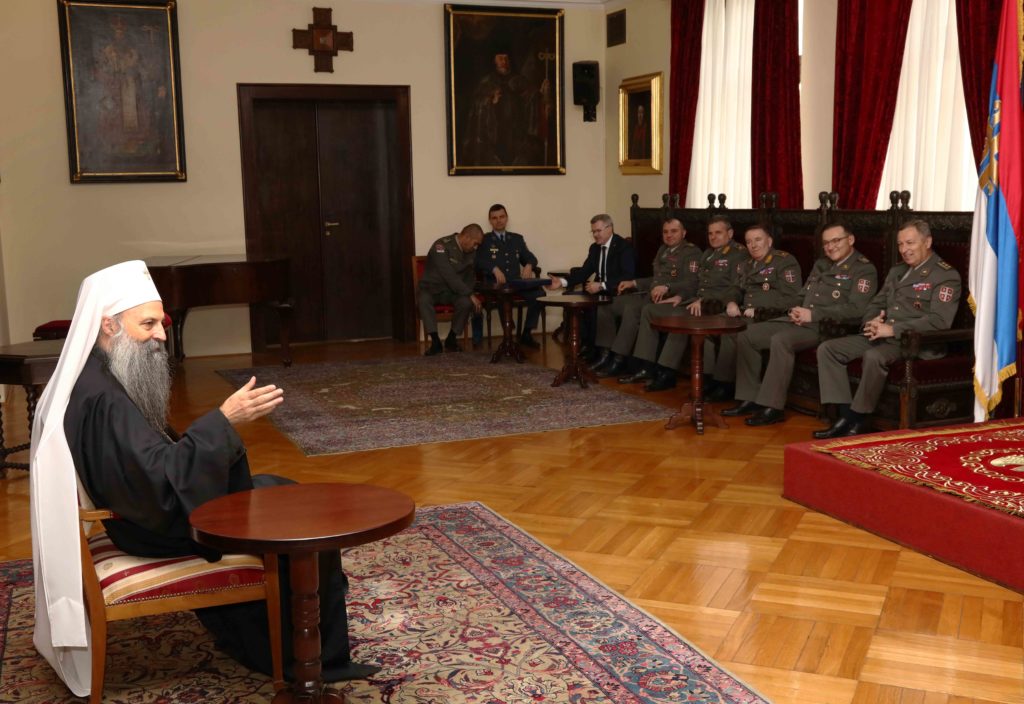 Ο Πατριάρχης Πορφύριος συνομίλησε με φοιτητές της Σχολής Εθνικής Αμύνης