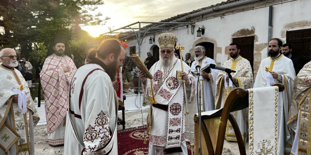 Ο Μητροπολίτης Κυδωνίας στην Ιερά Μονή Τιμίου Προδρόμου Κορακιών Ακρωτηρίου