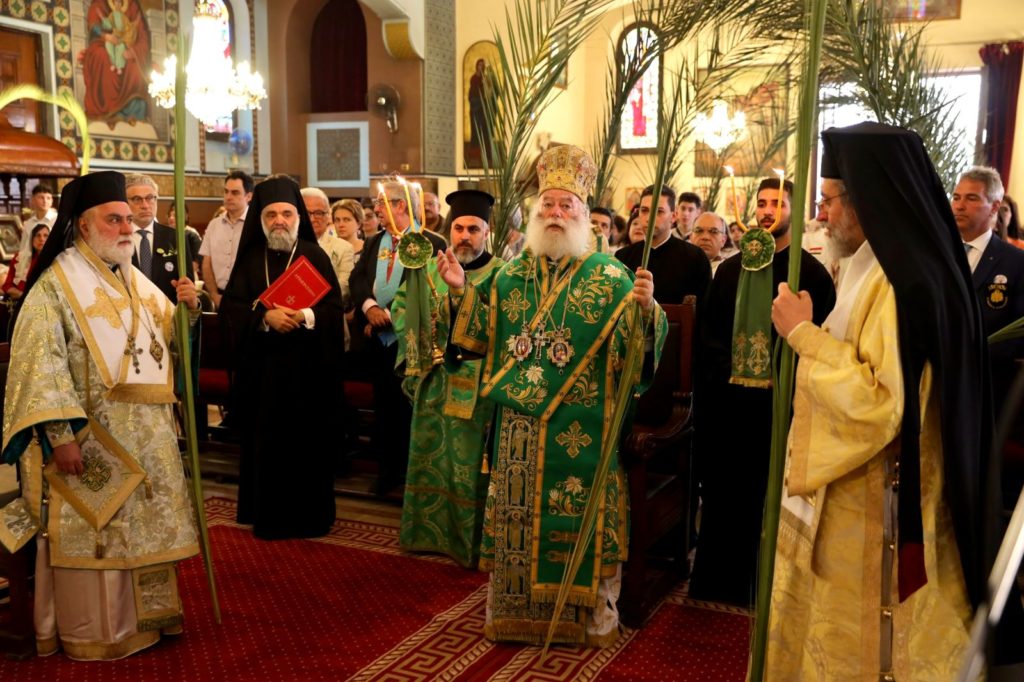 Ο Πατριάρχης Αλεξανδρείας στο Κάιρο την Κυριακή των Βαΐων