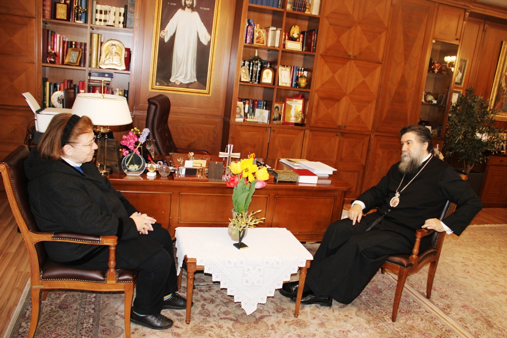 Επίσκεψη της Υπουργού Πολιτισμού Λίνας Μενδώνη στον Μητροπολίτη Σερρών