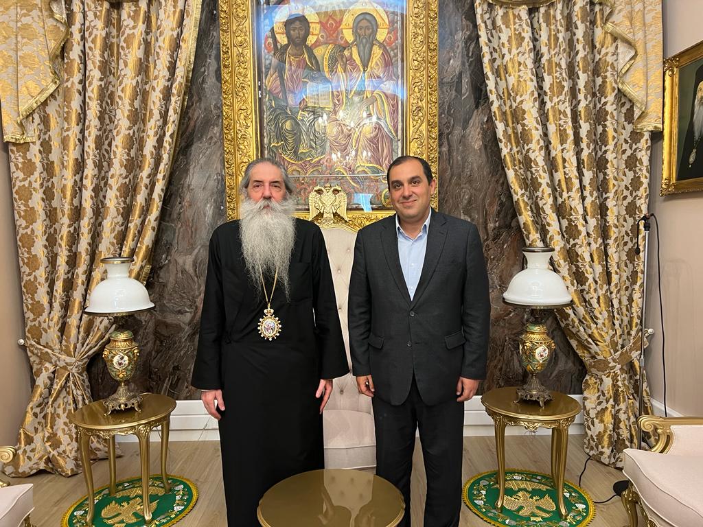 Επίσκεψη του Υφυπουργού Ναυτιλίας και Νησιωτικής Πολιτικής στον Μητροπολίτη Πειραιώς