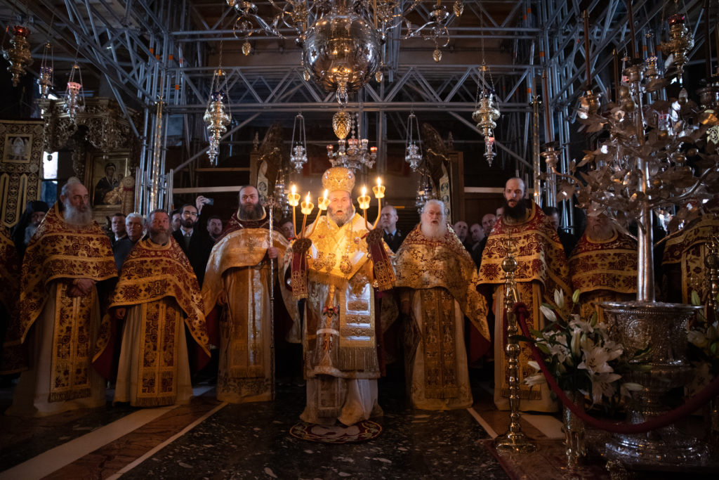 Annunciation of the Theotokos celebrated as dedicated Holy & Great Monastery of Vatopedi, as based on Julian calendar