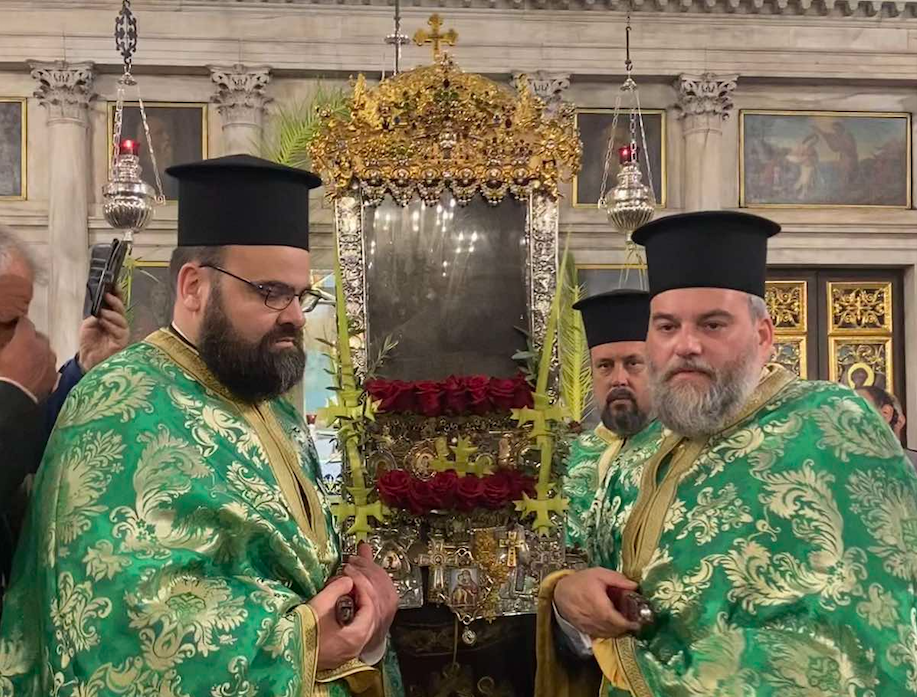 Κέρκυρα-Κυριακή των Bαΐων: Εντός του ναού η Λιτανεία του Αγίου Σπυρίδωνος