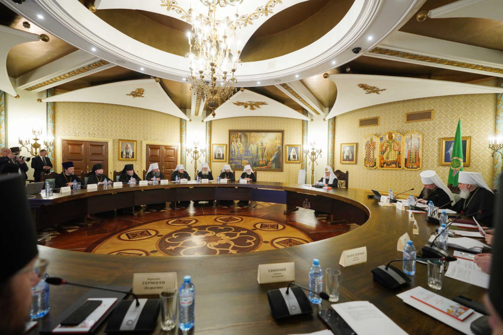 გაიმართა უმაღლესი საეკლესიო საბჭოს მორიგი სხდომა უწმინდესი პატრიარქის კირილეს თავმჯდომარეობით