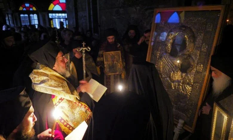 The Feast day of Panagia Portaitissa at the Holy Monastery of Iviron