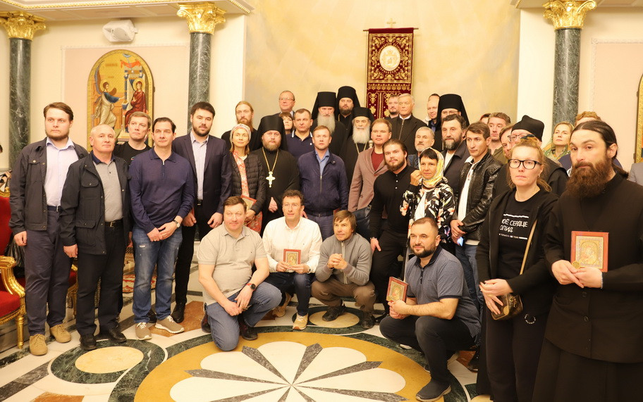 Предстоятель Иерусалимской Церкви принял делегацию Фонда Андрея Первозванного