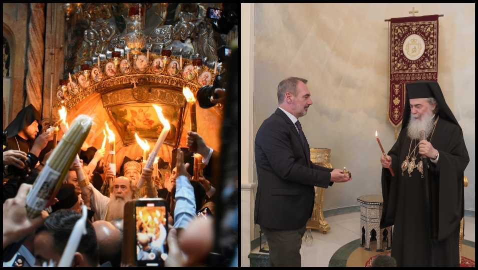 Ιεροσόλυμα: Η Τελετή Αφής του Αγίου Φωτός στον Πανίερο Ναό της Αναστάσεως – Το απόγευμα φτάνει στην Ελλάδα (ΒΙΝΤΕΟ – ΦΩΤΟ)