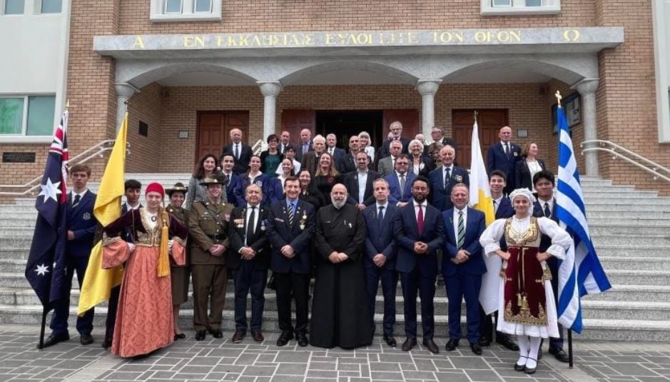 Memorial service for the ANZACs at St Spyridon’s Parish in Sydney