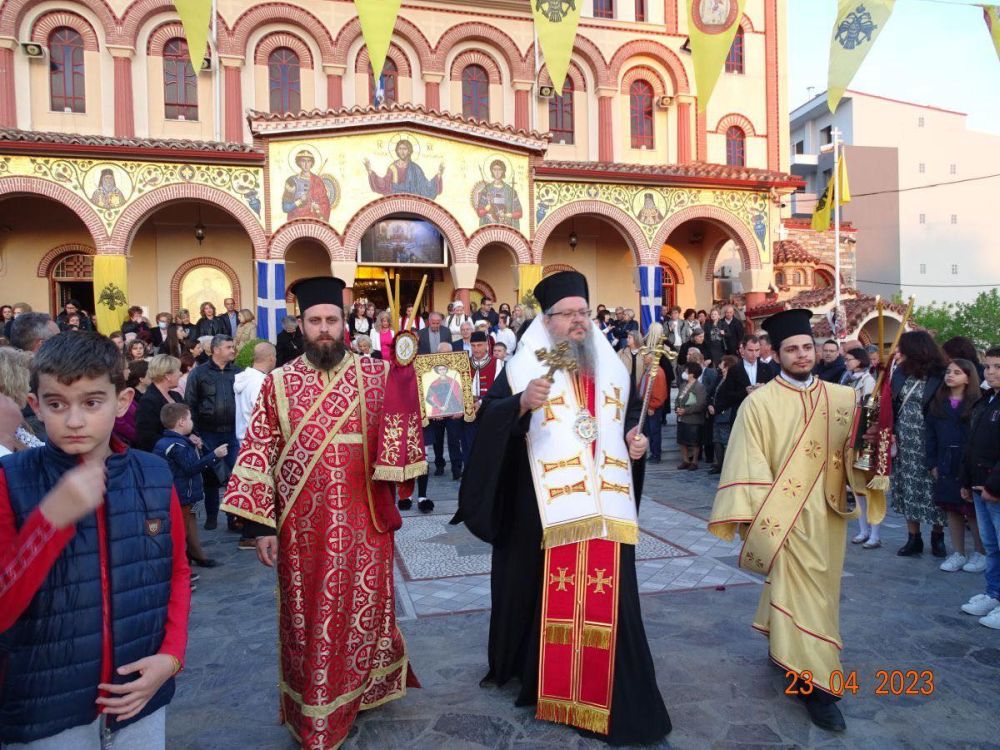 Ο μεθέορτος Εσπερινός του Αγίου Γεωργίου στη Λάρισα
