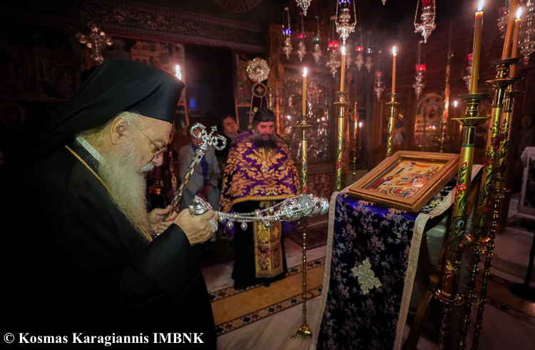 Ο Όρθρος της Μεγάλης Πέμπτης στην Ιερά Μονή των Αγίων Πάντων Βεργίνης