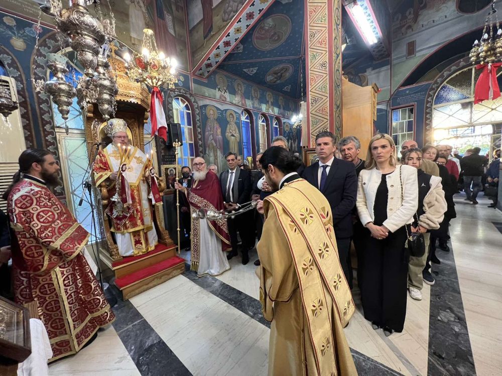 Ο Αναστάσιμος Εσπερινός της εορτής των Αγίων Ραφαήλ, Νικολάου και Ειρήνης στο Ομορφοχώρι