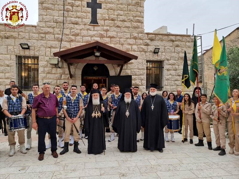 HIS BEATITUDE THE PATRIARCH OF JERUSALEM THEOPHILOS CELEBRATES THE D. LITURGY IN THE COMMUNITY OF TURAN