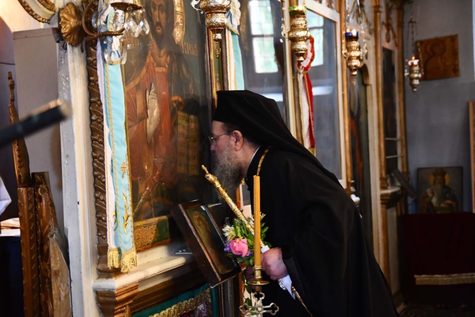 Ο Μητροπολίτης Ιερισσού στην Αγία Παρασκευή Αδάμ