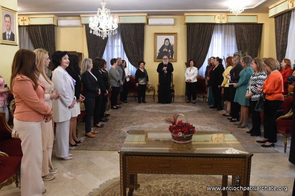 Επίσκεψη της Αδελφότητας του Τιμίου Σταυρού στον Πατριάρχη Αντιοχείας