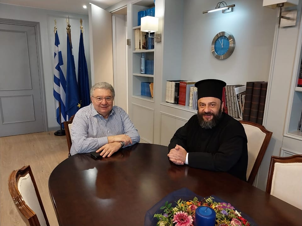 Συνάντηση του Μητροπολίτη Νέας Ζηλανδίας με τον Γιάννη Χρυσουλάκη