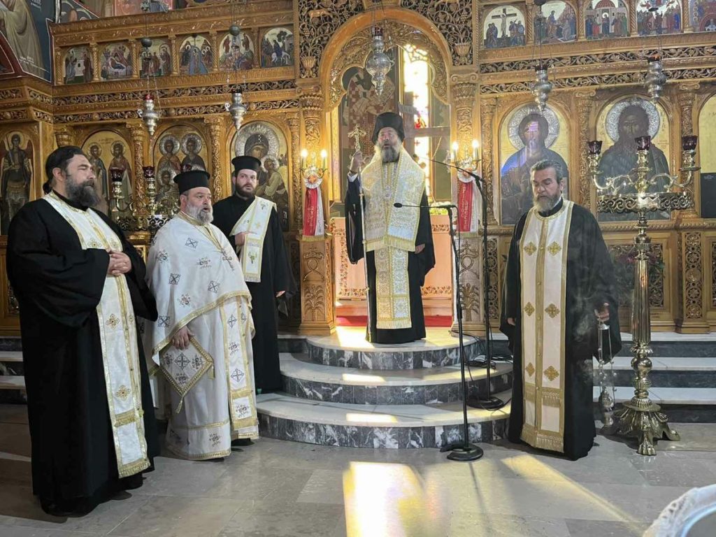 Ο Μητροπολίτης Πρόδρομος στον Ιερό Ναό των Αγίων Τεσσάρων Μαρτύρων Ρεθύμνου