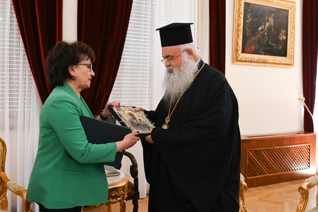 Το Κυπριακό συζήτησε ο Αρχιεπίσκοπος Κύπρου με την Πρόεδρο Κάτω Βουλής Πολωνίας