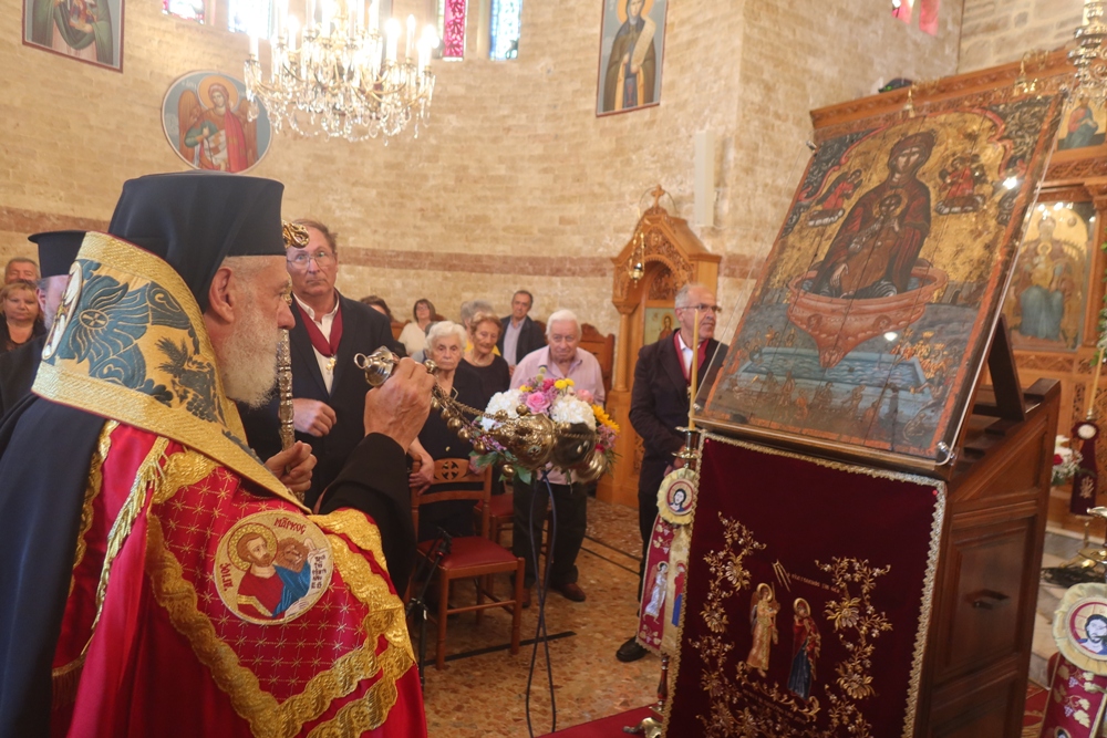 Οι Σύριανοί υποδέχθηκαν την ιερά Εικόνα της Παναγίας Χρυσοπηγής