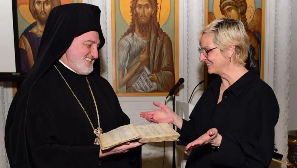 Rare Manuscripts Returned in Historic Ceremony at St. Nicholas Ground Zero