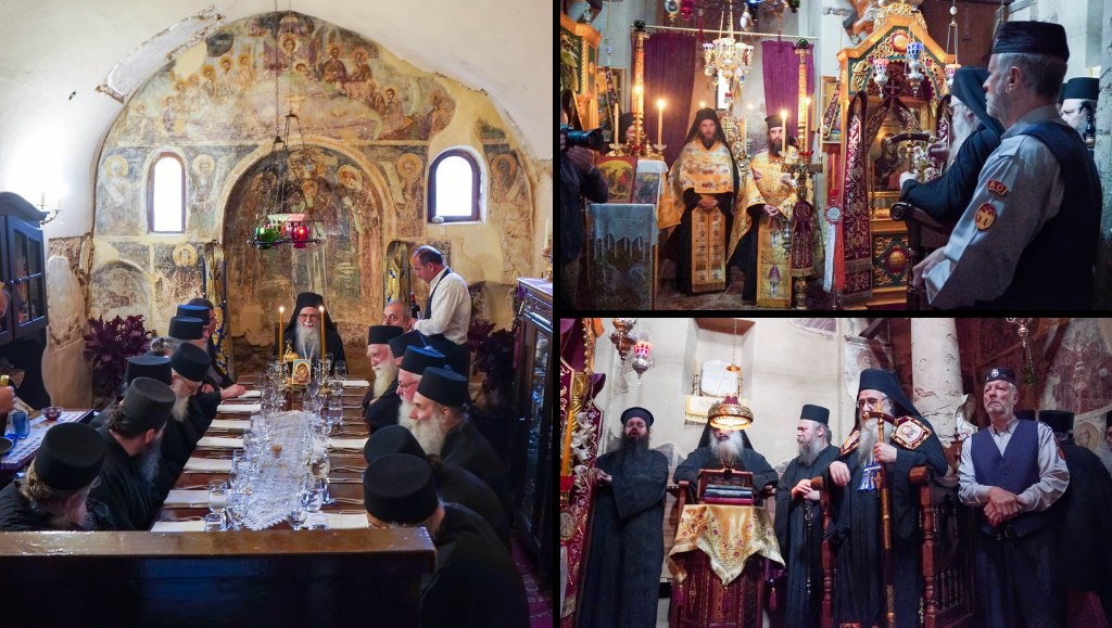 Άξιον Εστί: Η Ιερά Επιστασία και Αγιορείτες πατέρες στην Ι.Μ Ταξιαρχών Αστερίου Υμηττού (ΦΩΤΟ)