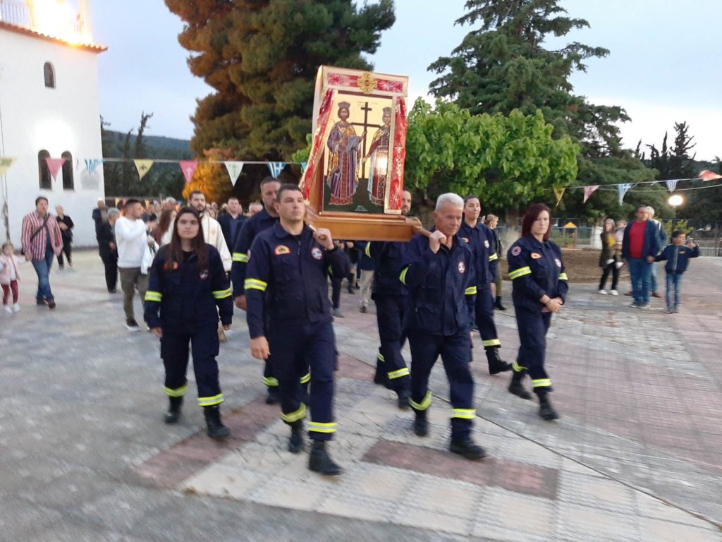Πανηγυρικός Εσπερινός στον Ιερό Ναό Αγίων Κωνσταντίνου και Ελένης Θεολόγου Διρφύων