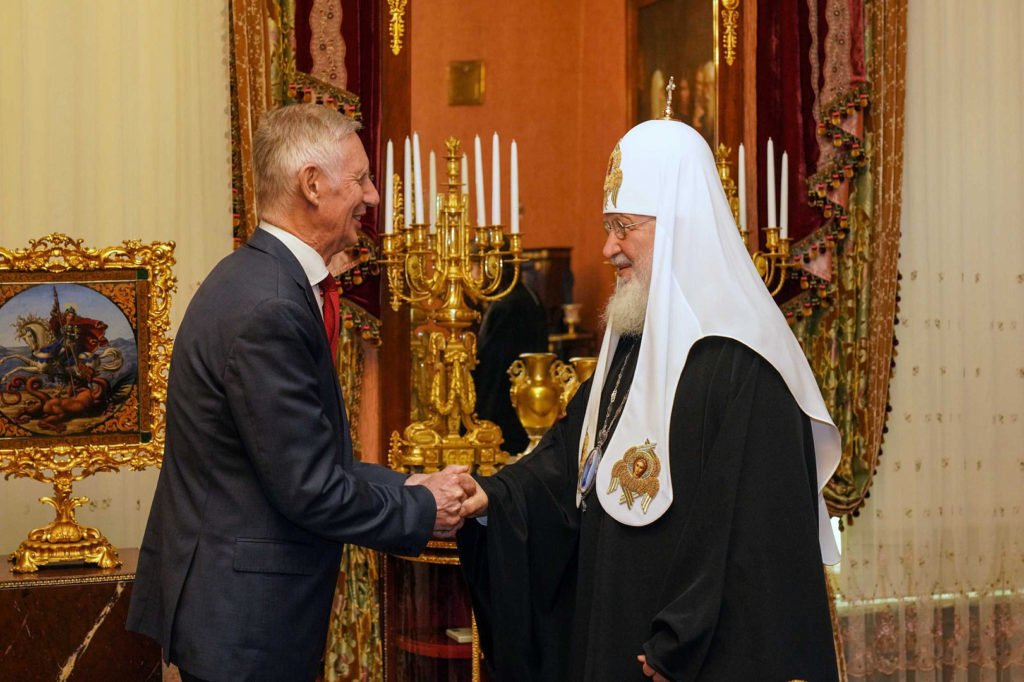 Предстоятель Русской Церкви встретился с новоназначенным послом России в Ватикане И.Д. Солтановским