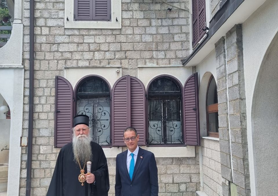 Ο Μητροπολίτης Ιωαννίκιος υποδέχθηκε τον πρέσβη της Τουρκίας στο Μαυροβούνιο