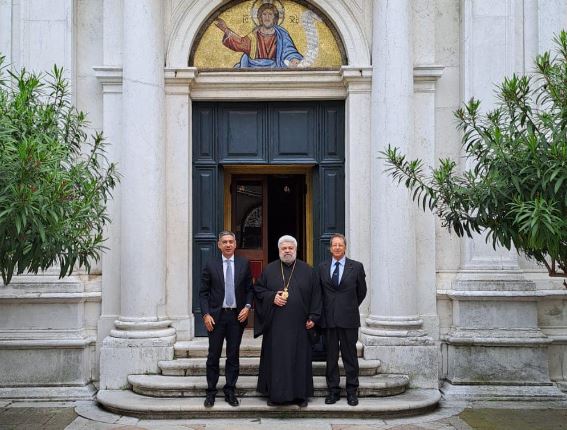 Ο Πρέσβης της Κύπρου στην Ιταλία επισκέφθηκε τον Μητροπολίτη Πολύκαρπο