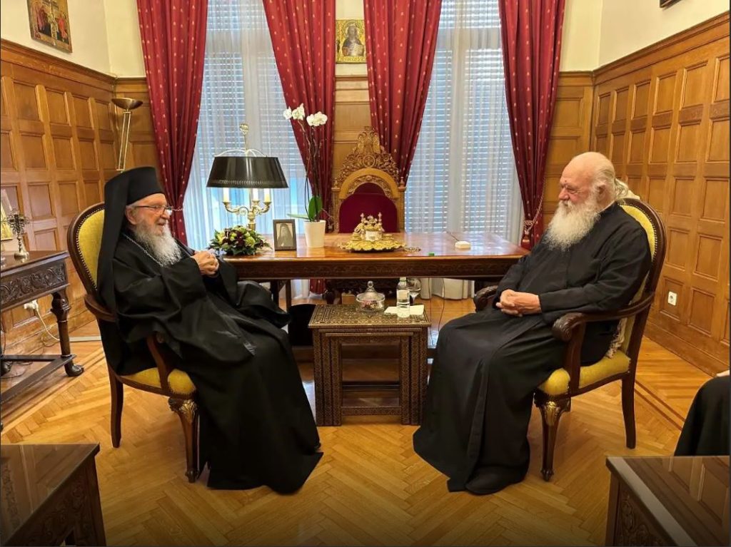 Συνάντηση Αρχιεπισκόπου πρ. Αμερικής Δημητρίου με τον Αρχιεπίσκοπο Ιερώνυμο στην Αθήνα (ΒΙΝΤΕΟ)