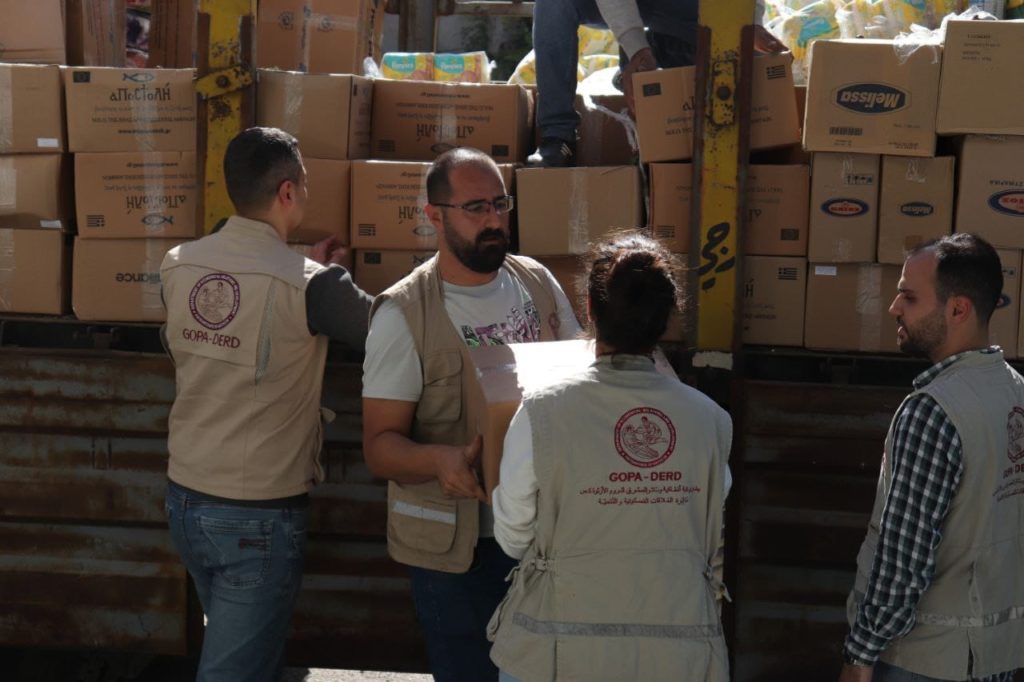 Στους σεισμόπληκτους της Συρίας έφτασε η ελληνική ανθρωπιστική βοήθεια