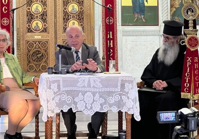 Ομιλία του Προκοσμήτορα Θεολογικής Σχολής ΕΚΠΑ Απόστολου Νικολαΐδη στην Κάρπαθο