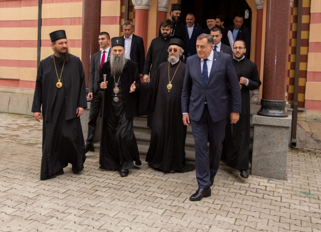 Πατριάρχης Πορφύριος και Μίλοραντ Ντόντικ επιβεβαίωσαν την ανάγκη ανέγερσης ναών