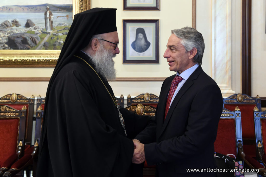 Ο Έλληνας Πρέσβης στη Συρία στον Πατριάρχη Αντιοχείας
